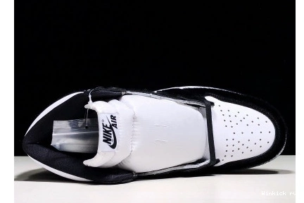PANDA WHITE AIR JORDAN BLACK 1 0816